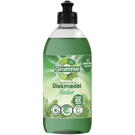 GRUMME Handdiskmedel Natur 500ml 8/fp - Lyreco - Städ och hygien - Diskrengöring - Handdiskmedel