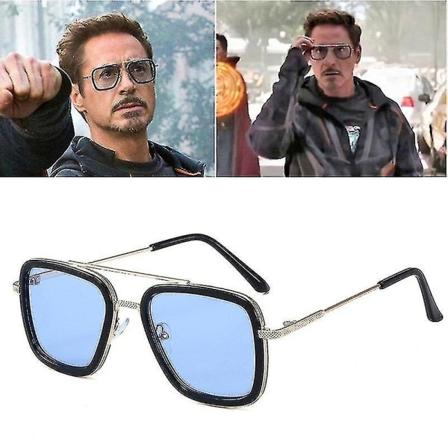 Hög kvalitet Iron Man Tony Stark Fiske Solglasögon Square Outdoor Sport Glasögon Män Spider Eyewear Sport I