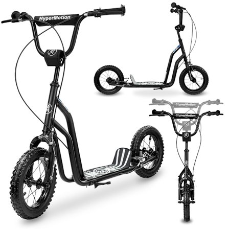 HyperMotion VIVA 12 scooter (30cm pumpade hjul) - Svart