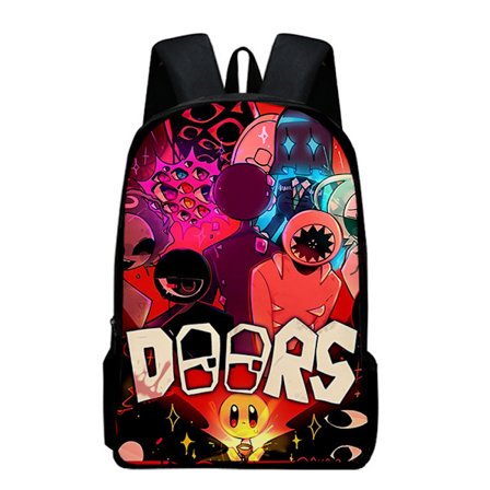 Doors Roblox Figur børne rygsæk skoletaske laptop rygsæk