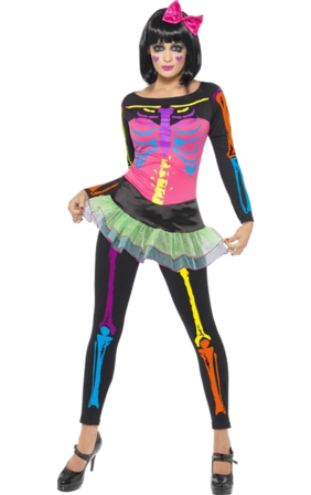 Neon Luuranko Naamiaispuku XS