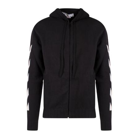 Off White Hoodie Omha080C99Kni001 , Zwart , Heren , Maat: M