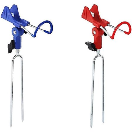 2 stk Fiske Stang Holder, 360 Justerbar Rustfritt Stål Fiske Stang Holder, Stang Holder
