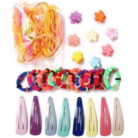Alt-i-et sæt: 130 stykker hårbånd, hårspænder