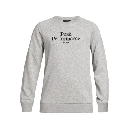 Peak Performance Junior Original Crew Children long-sleeved sweaters Grey 130