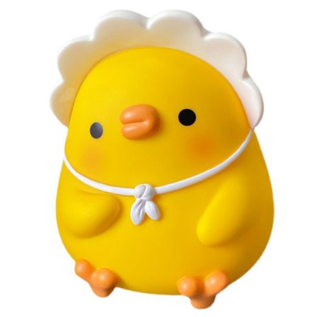 Barn Spargris Söt Cartoon Pengar Myntbank Anti Fall Vinyl Harts Pengar Bank för Pojkar Flickor Gul Anka
