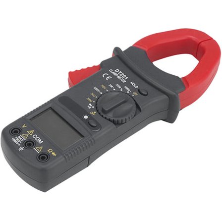 DT201 Digitalt strømtangmultimeter 1000A AC/DC spenningstester 1999 teller Hz NCV kapasitans ohm diode test