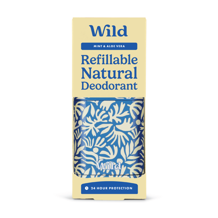 Wild Deo Matisse Case Mint & Aloe Vera Startpakke, Blå, 40 g