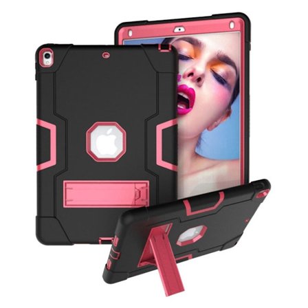 iPad Air (2019) stötsäkert hybridfodral - Svart / Ros