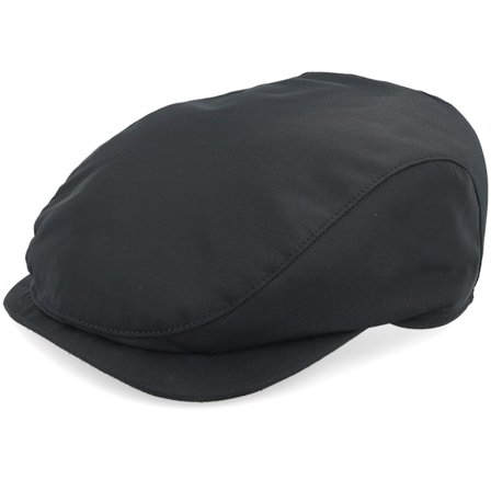 Wigéns - Schwarz earflap Cap - Ivy Contemporary Black Flat Cap @ Hatstore