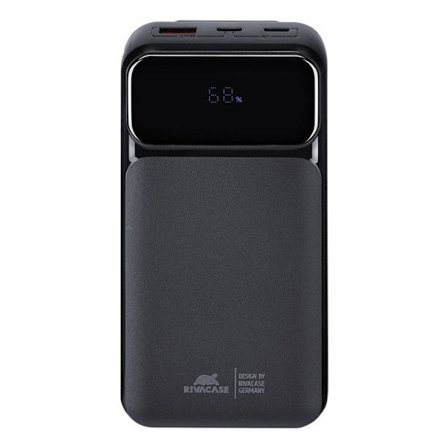 Rivacase VA2221 Akku 20000mAh Musta, PD 3.0 ja QC 3.0, 3 USB-porttia