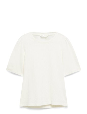 MSCH Copenhagen Mschelmira Puff Tee - White - M/L