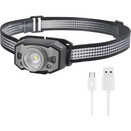 Oppladbar LED-hodelykt Super Bright Smart IPX5 Vanntett