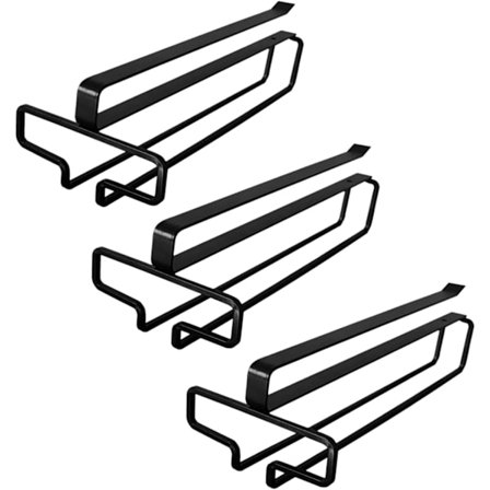 Deler Hengende Vinglassholder, Vinglassholder for Under Skap, Hengende Stem Holder, Metall Stem Henger