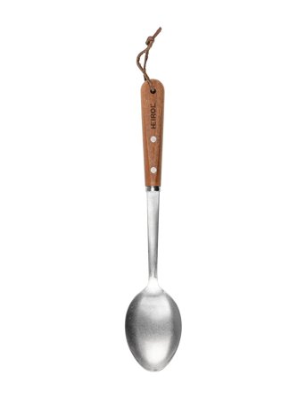 Heirol Serving Spoon Beech Wood - Silver - ONE SIZE