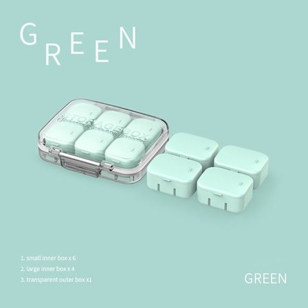 Daily Pill Organizers Medisin Organizer GRØNN