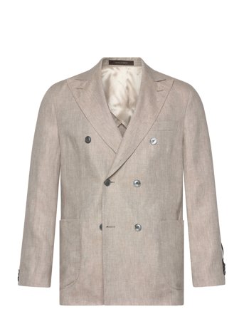 Oscar Jacobson Farris Patch Soft Blazer - Beige - 48