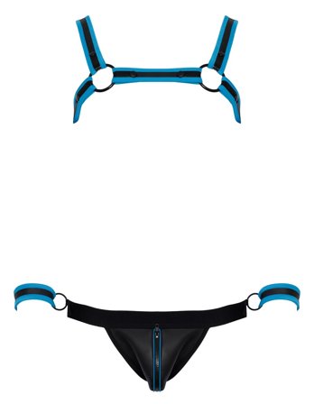 Chest Harness Jock and 2 handcuffs - Vuxen.se - Fetishkläder för honom