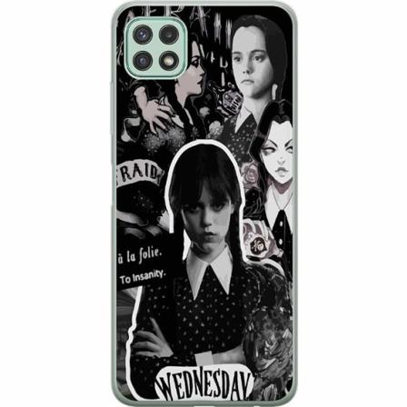 Samsung Galaxy A22 5g Genomskinligt Skal Wednesday Addams