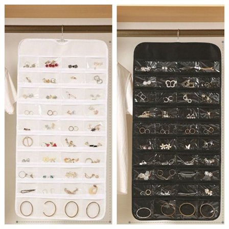 2 stk Hengende smykker Organizer Halskjede Øredobberholder