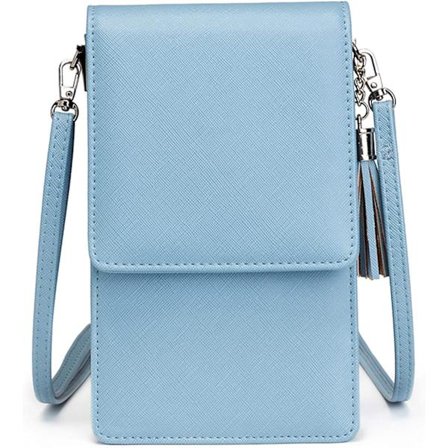 Lille crossbody mobiltelefon pung til kvinder, mini taske med skulderrem og kreditkort lommer