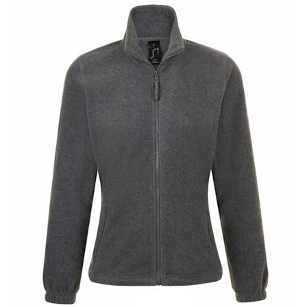 SOLS Dam/Dam North Full Zip Fleecejacka Grå Marl