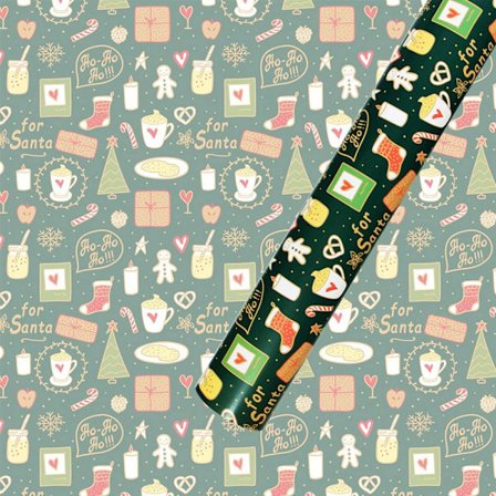 2 ark 50*70 cm juleinnpakningspapir DIY Bag 3