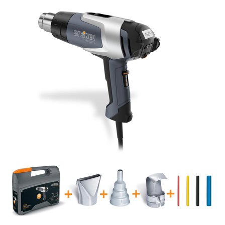Steinel HG 2320E Hetluftspistol med väska, 2200 W, 80-630°C, LCD-display, Elhandverktyg