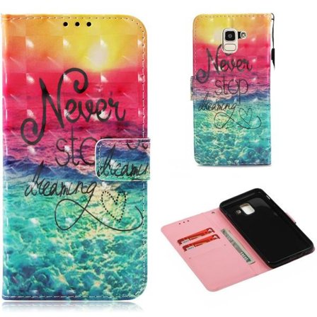Plånboksfodral Samsung Galaxy J6 (2018) – Never Stop Dreaming