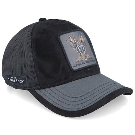 Capslab - Musta trucker Lippis - House Of The Dragons Black A-Frame Trucker @ Hatstore