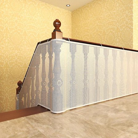 2 st Barn, Husdjur, Leksaker Räcke Skyddsnät, 3m*78cm, Mask Säkerhetsnät för Balkongräcke Trappor, Trappnät Barnsäkerhetsprodukter för Industri