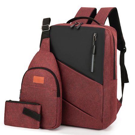 Tre-delt computersætsæt rød