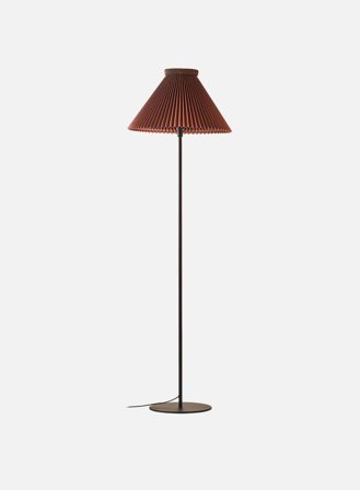 LK334H gulvlampe m/skjerm - chocolate