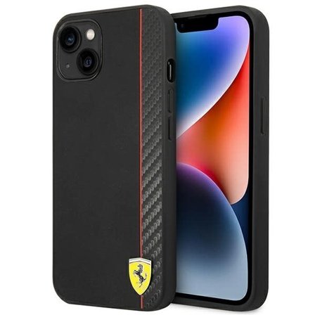 Ferrari FEHCP14MAXBK iPhone 14 Plus 6,7" svart/svart hårdplastfodral Carbon