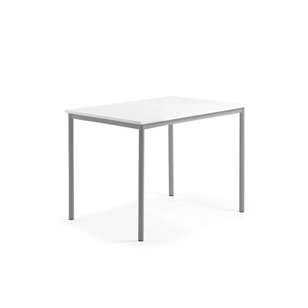Desk BORÅS, 1200x800x900 mm, whiteboard table top, alu grey