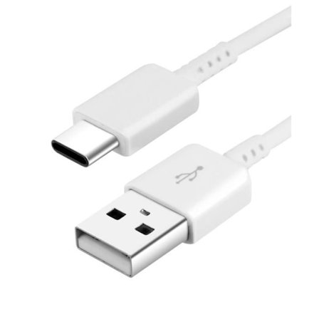 USB till USB typ C kabel Original Samsung EP-DW700CWE Vit laddning och synk
