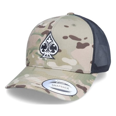 Iconic - Camo trucker Caps - Ace Of Spades Multicam Trucker @ Hatstore