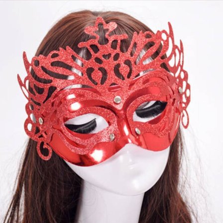 Party Mask Halloween Mask PUNAINEN PUNAINEN