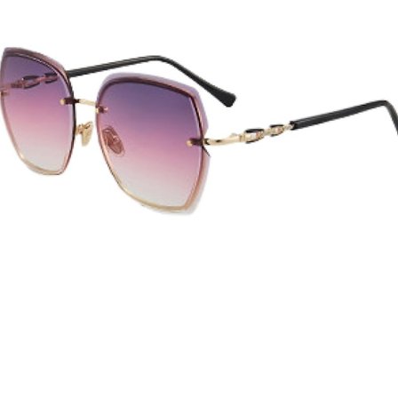 Överdimensionerade solglasögon, solglasögon Överdimensionerade solglasögon glasögon för kvinnor överdimensionerade ramlösa diamantslipade linser 