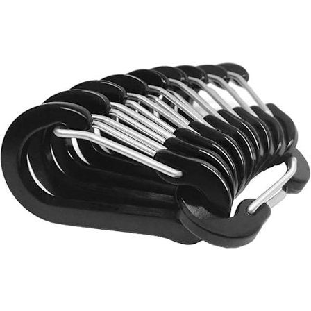 Mini Karabinkrok Aluminium Lättvikts D-Formadt Fjäder Lämplig För