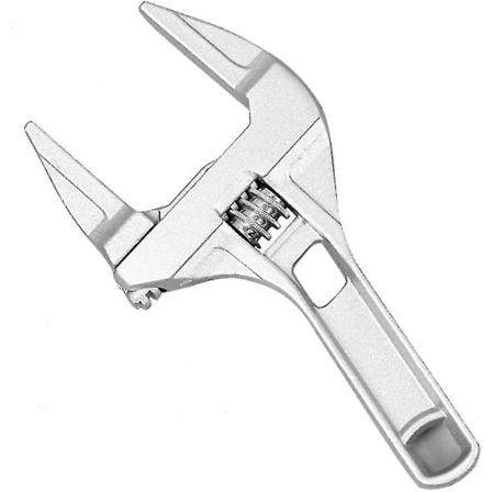 Justerbar skruenøgle Stor åbning Badeværelsesnøgler Bred kæbe 16-68mm Aluminiumlegering Nøgler Skaft VVS-håndværktøj