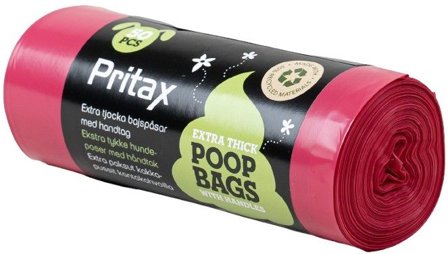 Pritax Pluto Poop Bags 50 pcs Pink - Pritax