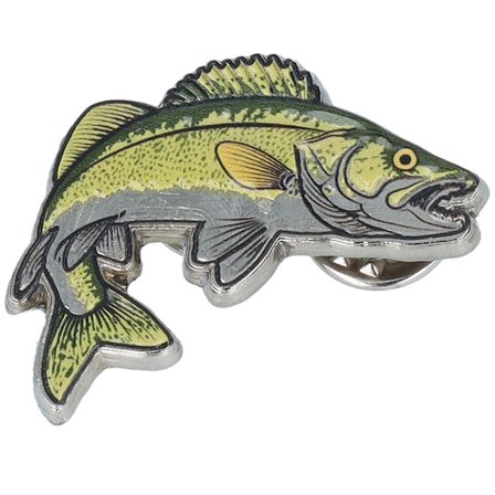 Skillfish - Groen Accessoires - Zander Walleye Fish Pin @ Hatstore