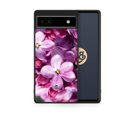 Bjornberry Skal Google Pixel 6a - Lila Vårblommor