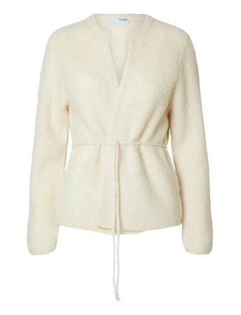 Selected | Slfsia Ras Ls Knit Belt Cardigan | XL