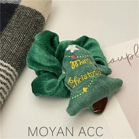 Christmas Headbands for Girls Soft Velvet Elastic Hair Bands Hair Hoops with Reindeer and Santa