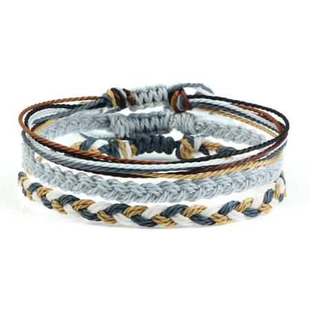 3st Vattentät Vaxtråd Flätade Armband Handgjorda Justerbar