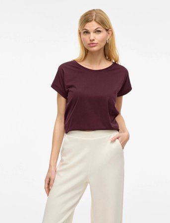 Vila Vidreamers New Pure T-Shirt-Noos - Burgundy - XL