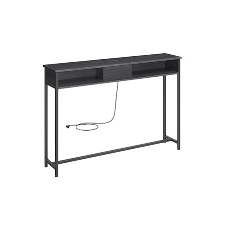 Rootz hjemmekontor - Skrivebord - Computerbord - Spånplade og stål - 25 cm x 120 cm x 81,1 cm - Antracitgrå-blæk Sort - 10,7 kg