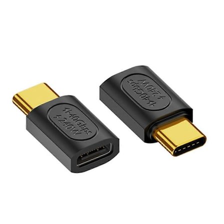 2-pakning USB C-adapter PD240W hurtiglading, 8K60Hz video, 40 Gbps dataoverføringskontakt